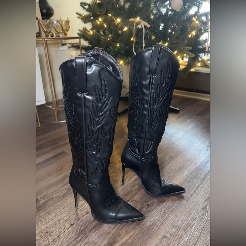 Black Stiletto Boots